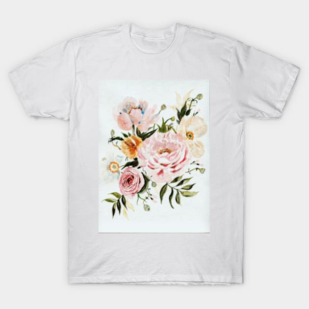 Loose Roses and Poppies T-Shirt by ShealeenLouise